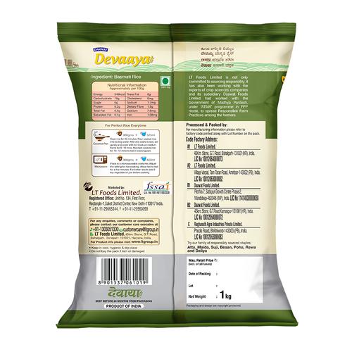 Daawat Basmati Rice -  Devaaya, 1 kg Pouch
